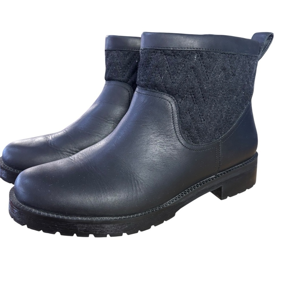 Vionic Mystic Maple Black Leather Quilted Ankle Boots – Women’s Sz 8.5